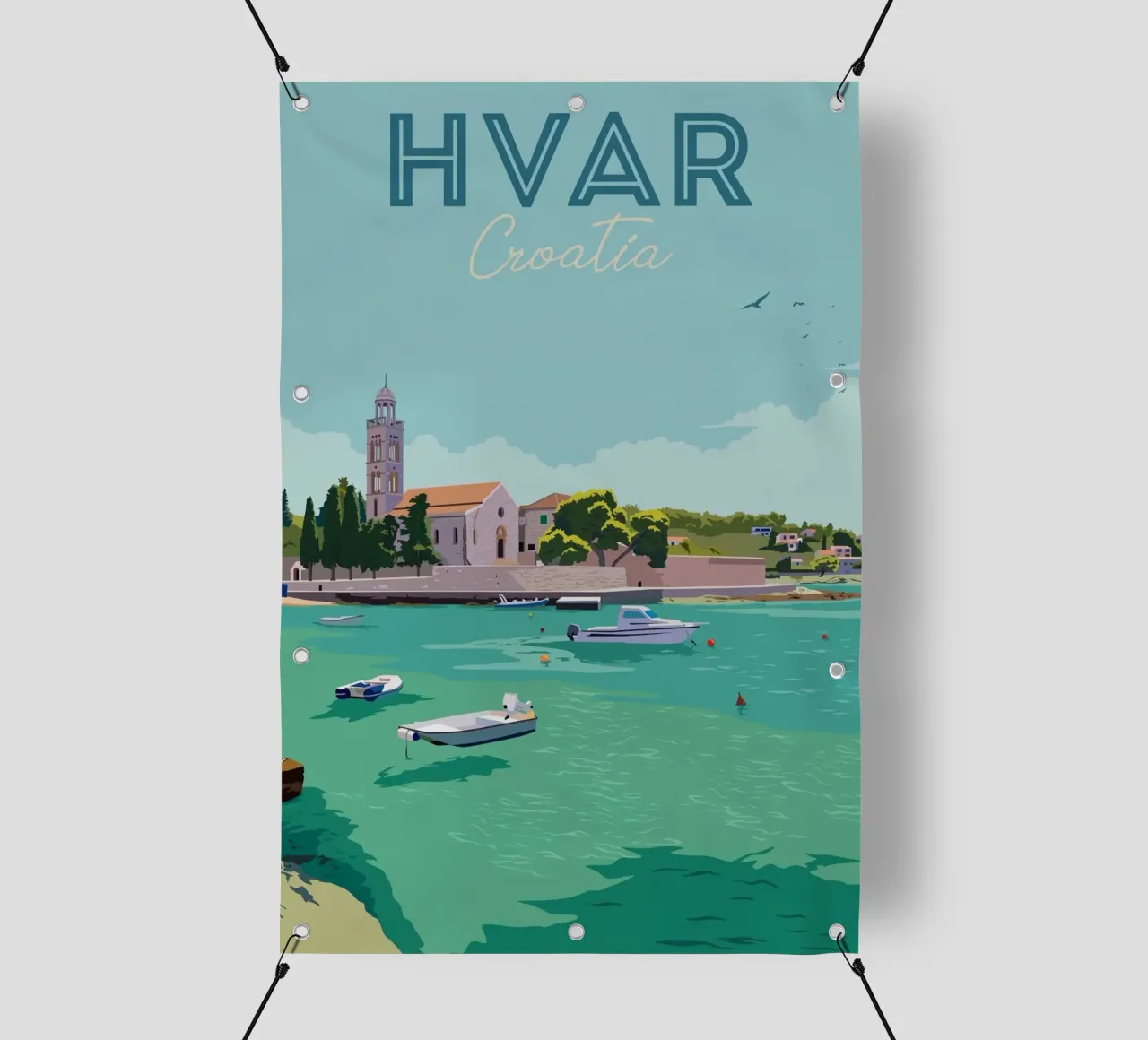 Hvar, Croazia telo in pvc da Alexandra Peack