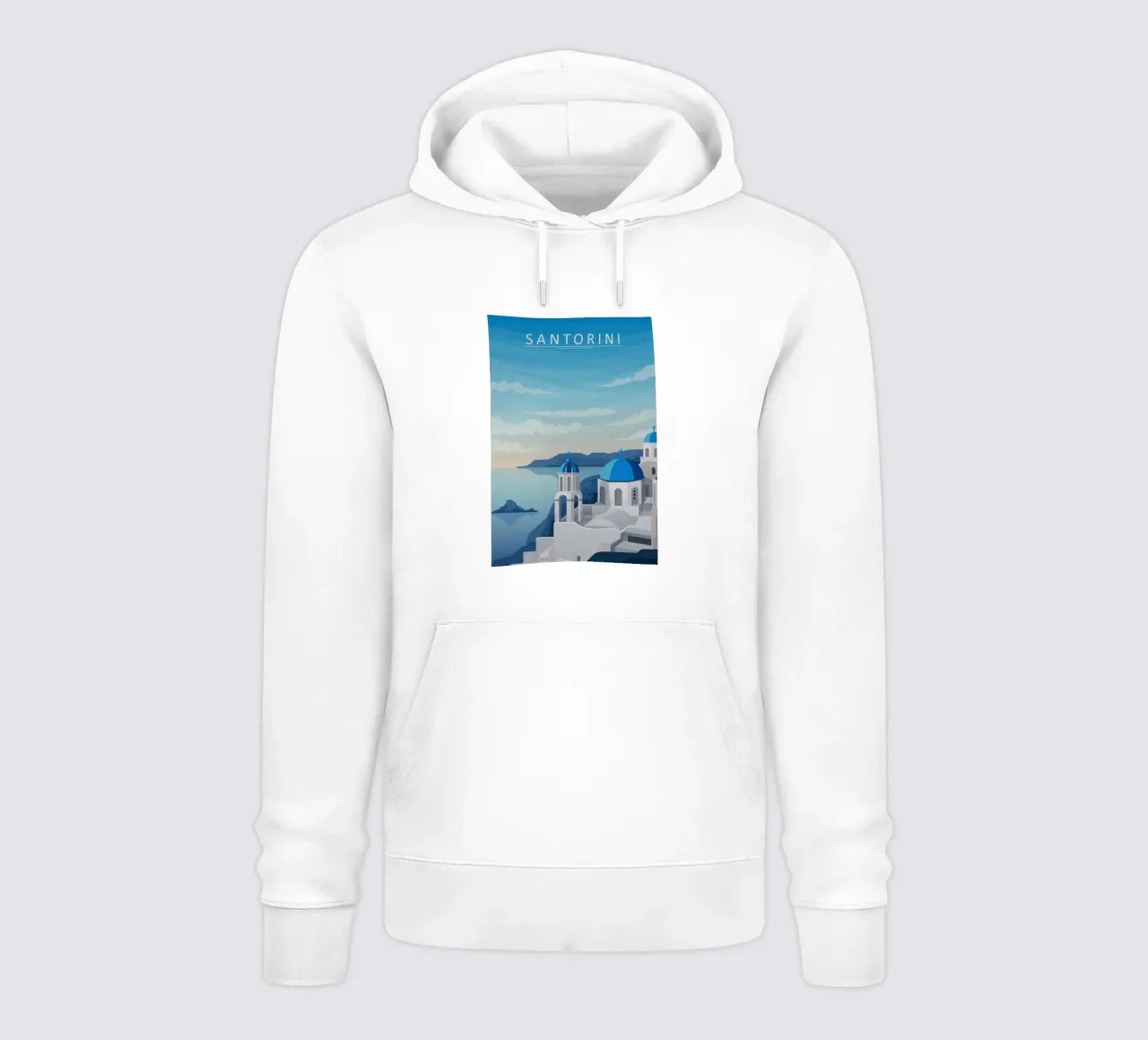 Santorini felpa con cappuccio da Alexandra Peack