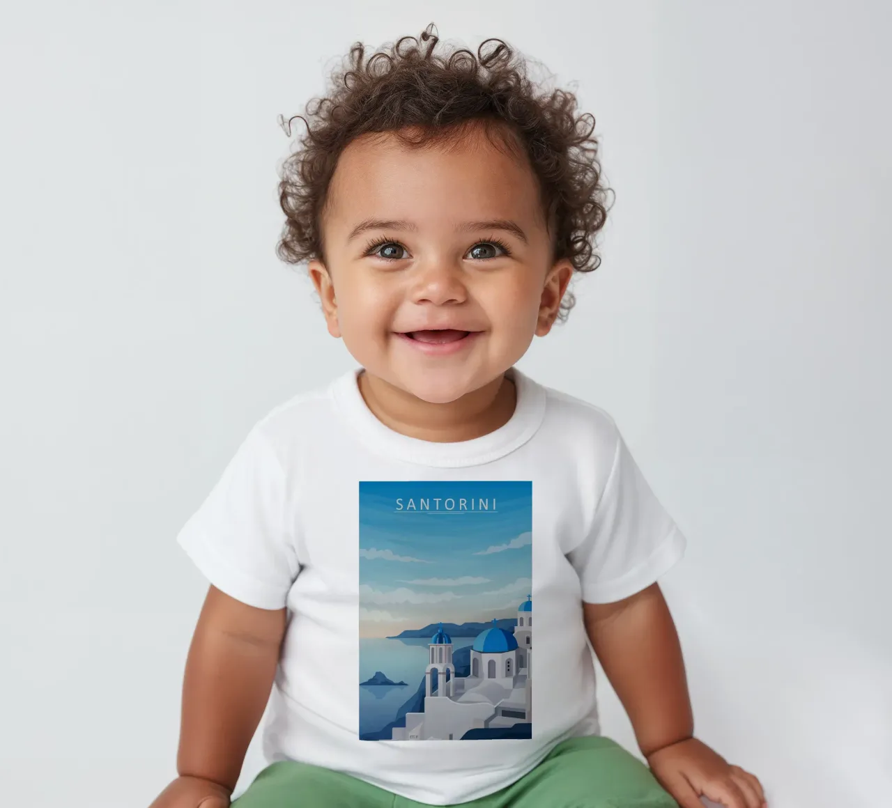 Santorini maglietta neonato da Alexandra Peack