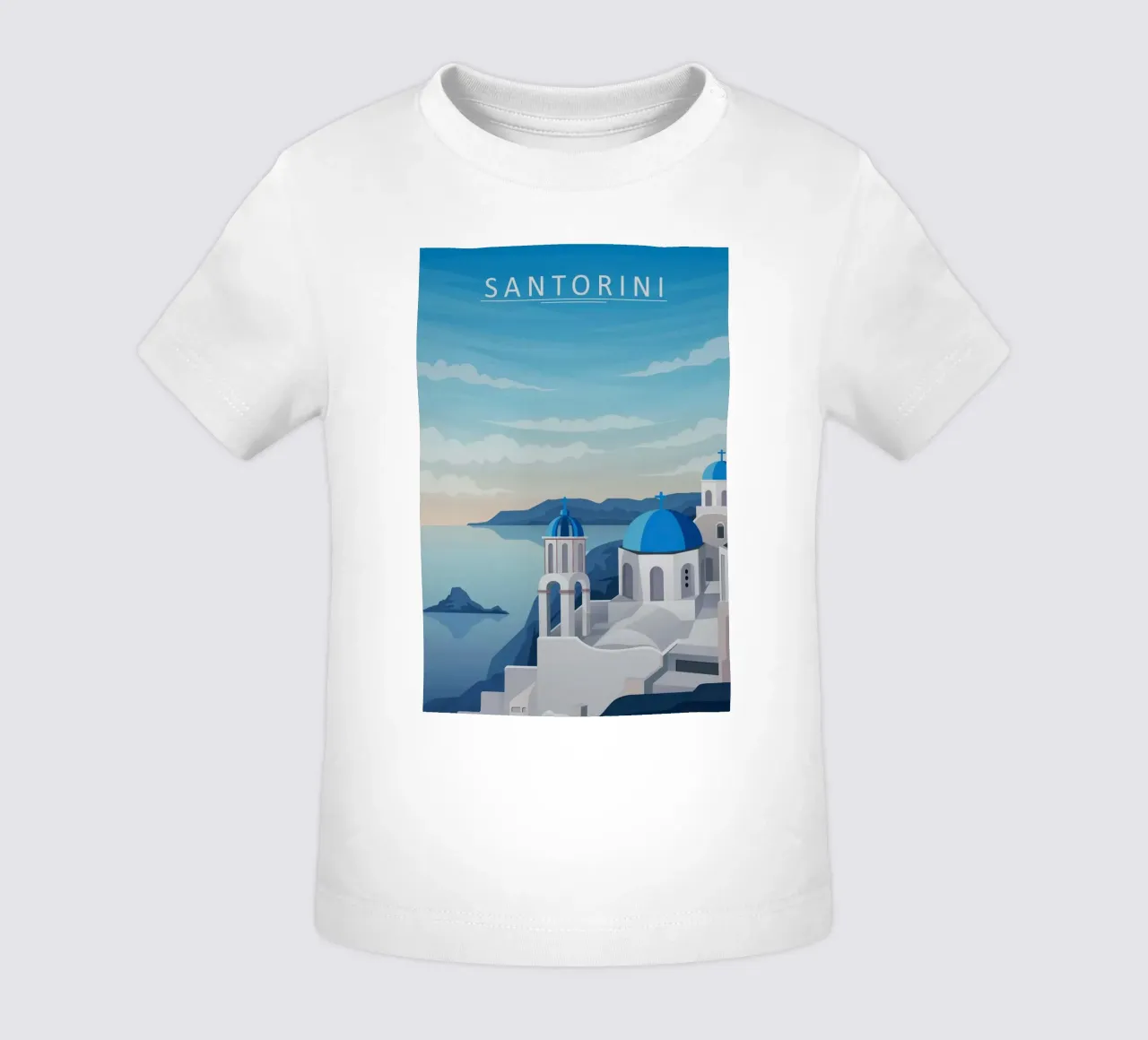 Santorini maglietta neonato da Alexandra Peack