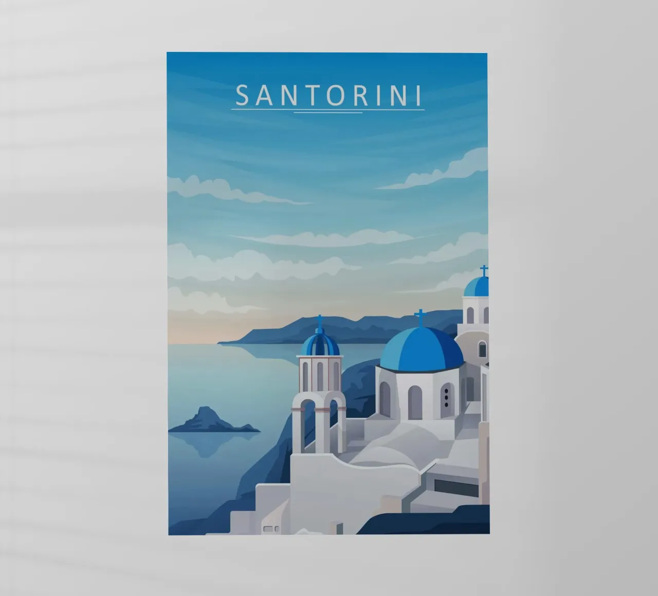 Santorini pellicola backlit da Alexandra Peack