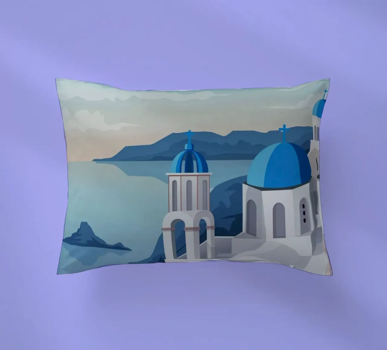 Santorini cuscino da Alexandra Peack
