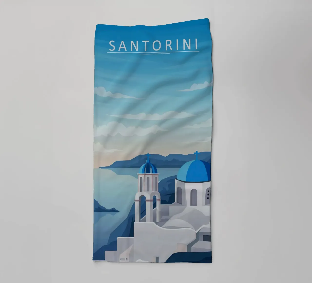 Santorini asciugamano da bagno da Alexandra Peack