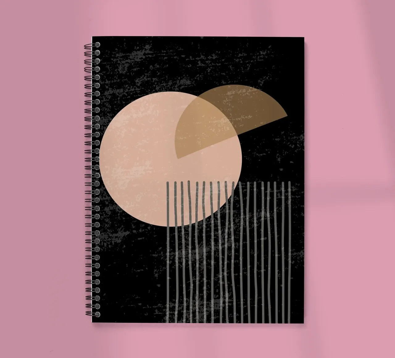 abstract shapes spiral notebook by E Cannon