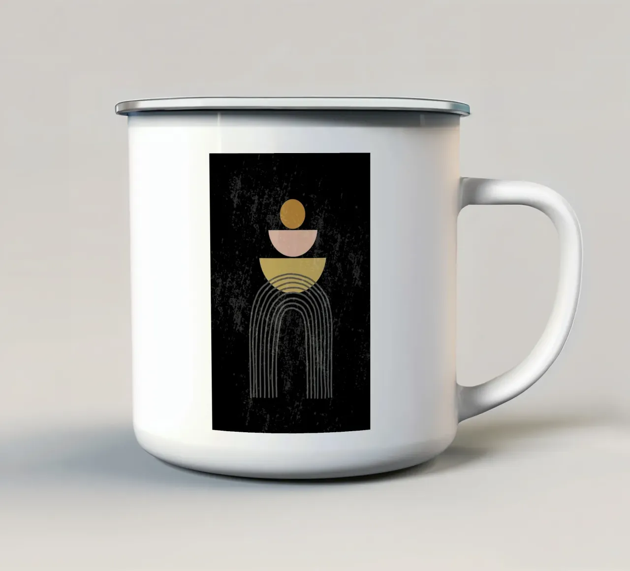 astratto tazza in smalto da E Cannon