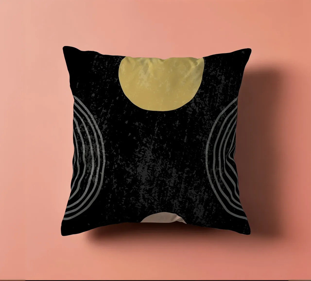 geometry abstract decorative cushion by E Cannon