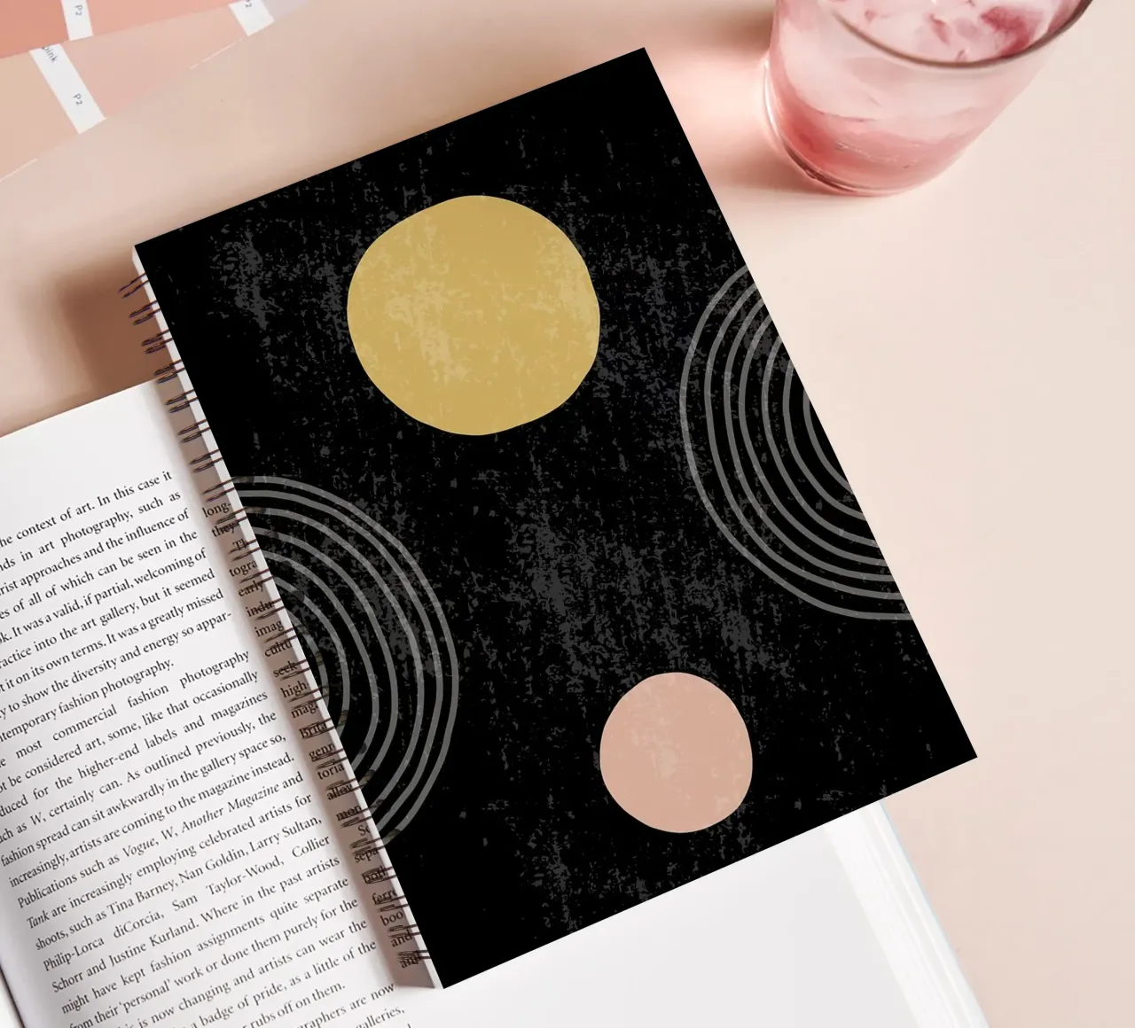 geometry abstract spiral notebook by E Cannon