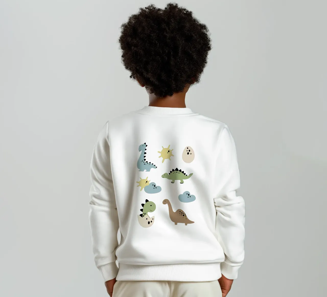 Dino Buchstaben sudadera para niño de Kartenliebe