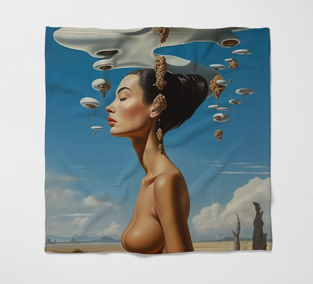 Surreal Serenity fleece blanket by LUCID LAYERS