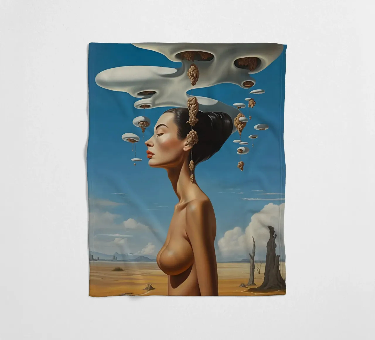 Surreal Serenity fleece blanket by LUCID LAYERS