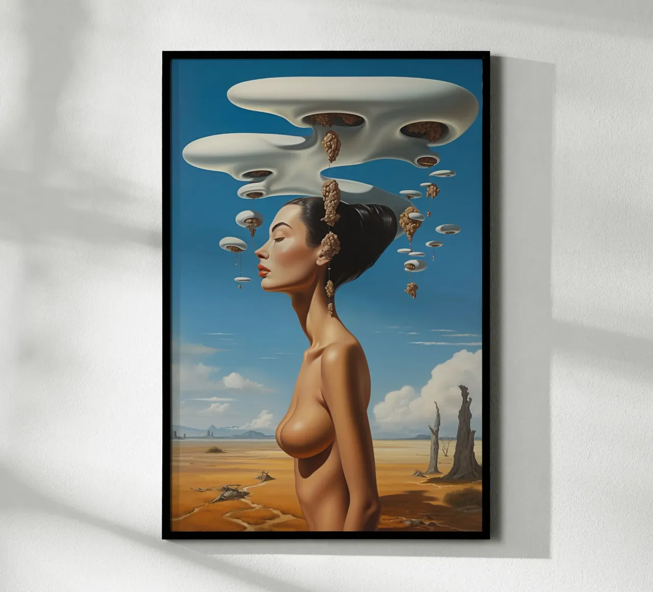 Serenità surreale poster con telaio in legno da LUCID LAYERS