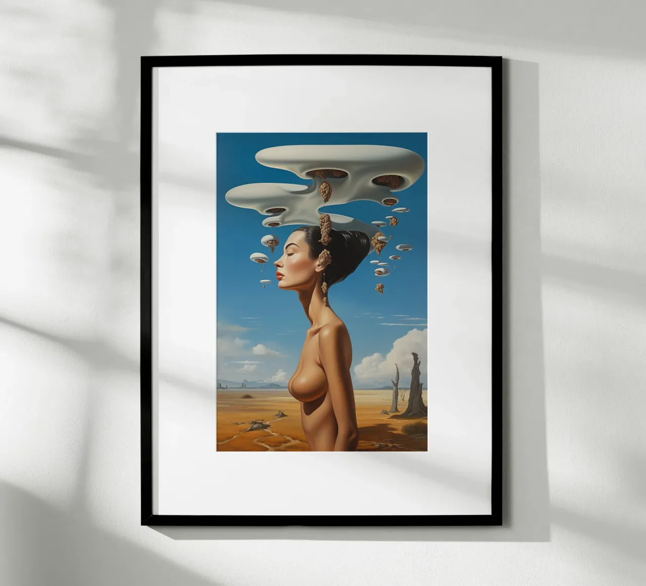 Serenità surreale poster con telaio in legno da LUCID LAYERS