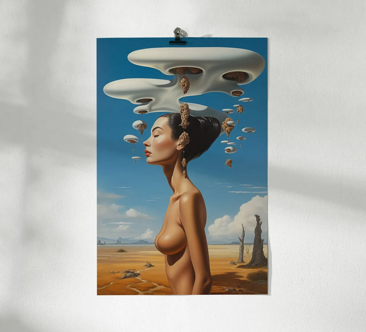 Serenità surreale poster con telaio in legno da LUCID LAYERS