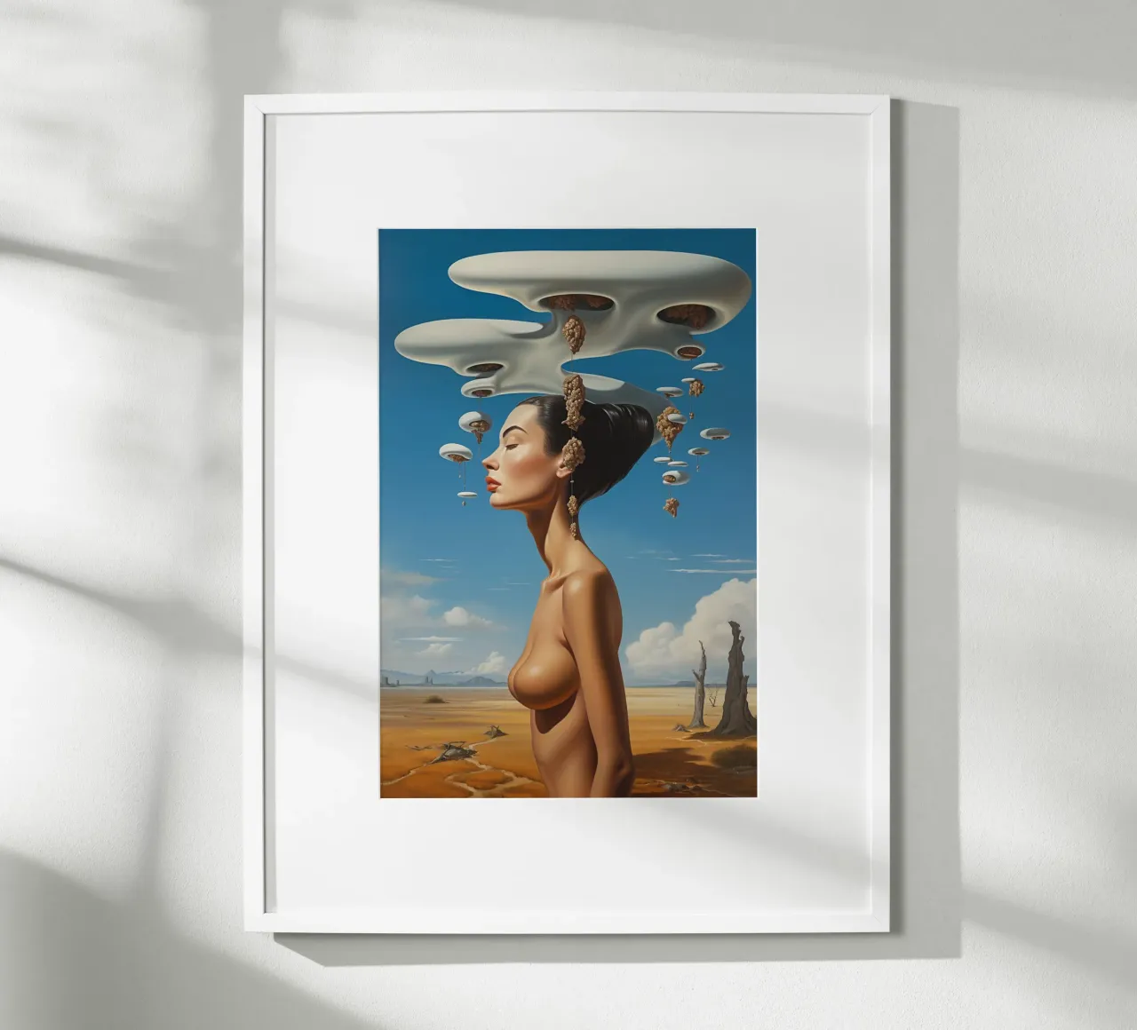 Serenità surreale poster con telaio in legno da LUCID LAYERS
