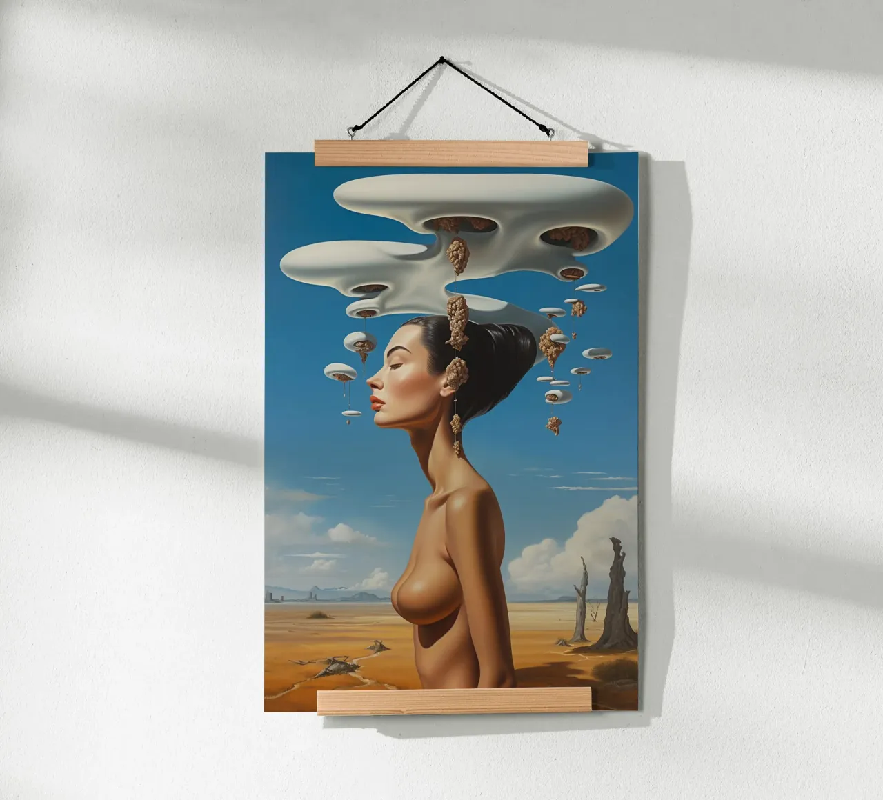 Serenità surreale poster con telaio in legno da LUCID LAYERS