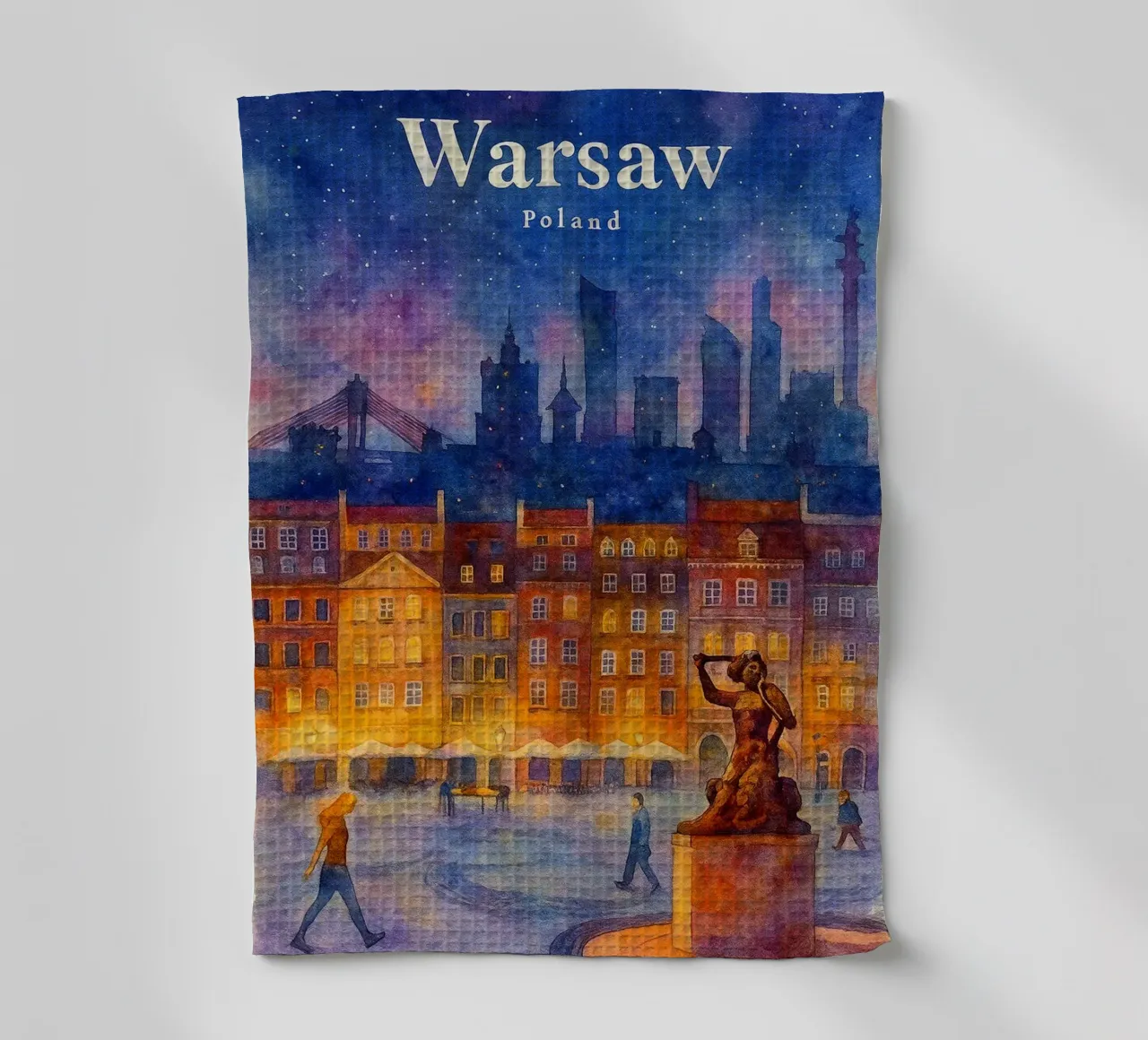 Varsovie, Pologne Peinture de l'imagination torchon de onestar