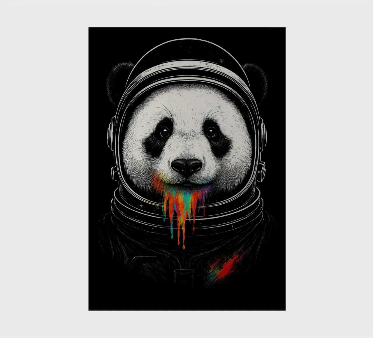 Cosmic Panda Drip notebook by BadrBrand