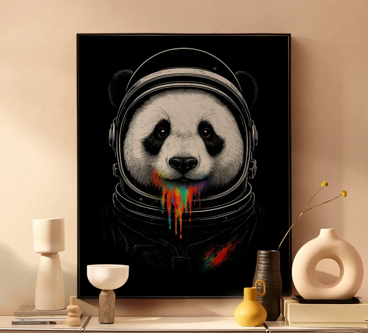 Cosmic Panda Drip plexiglass da BadrBrand
