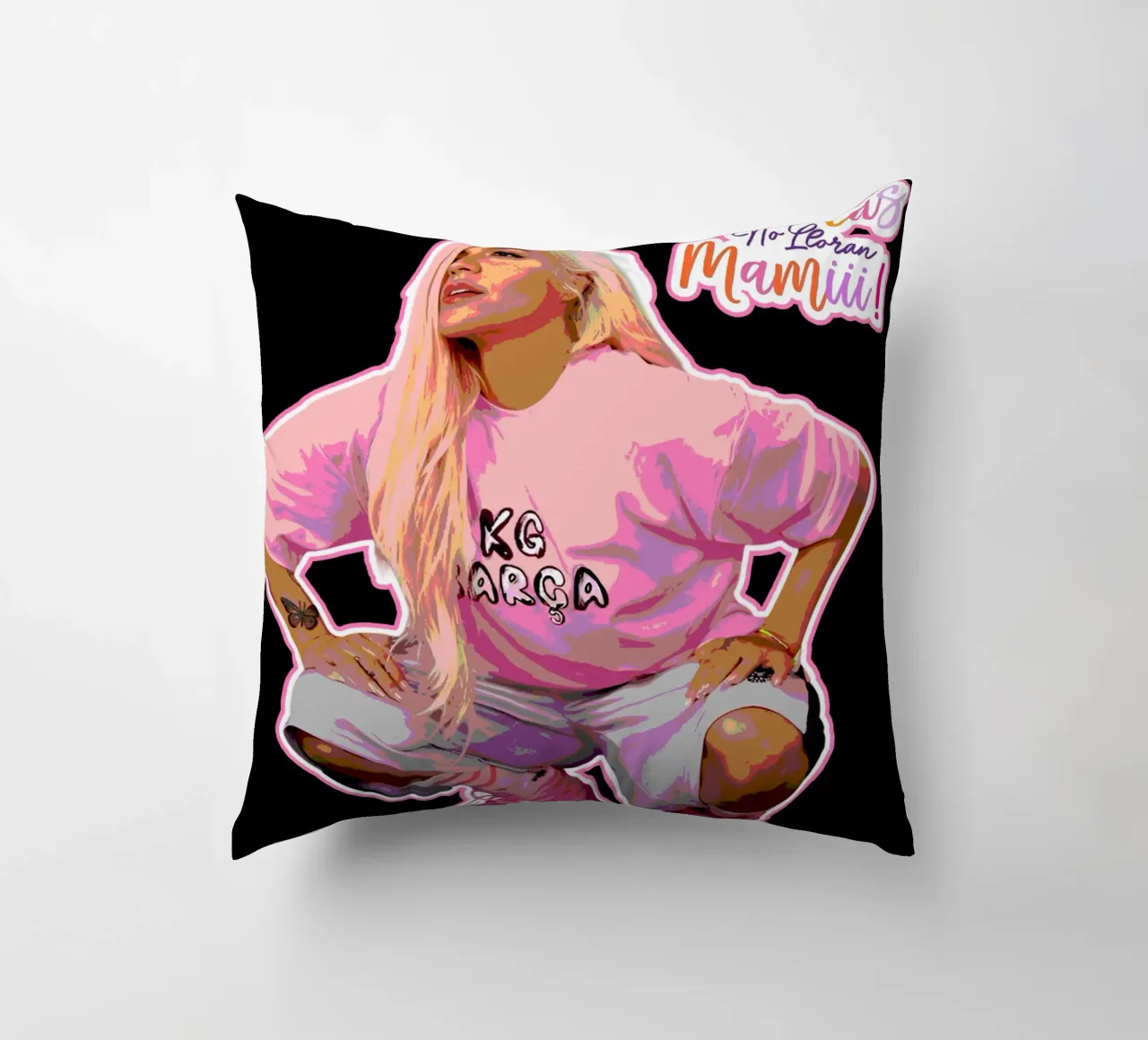 TSHIRT CANTANTE POP URBANO cuscino da junkiesdrips.std