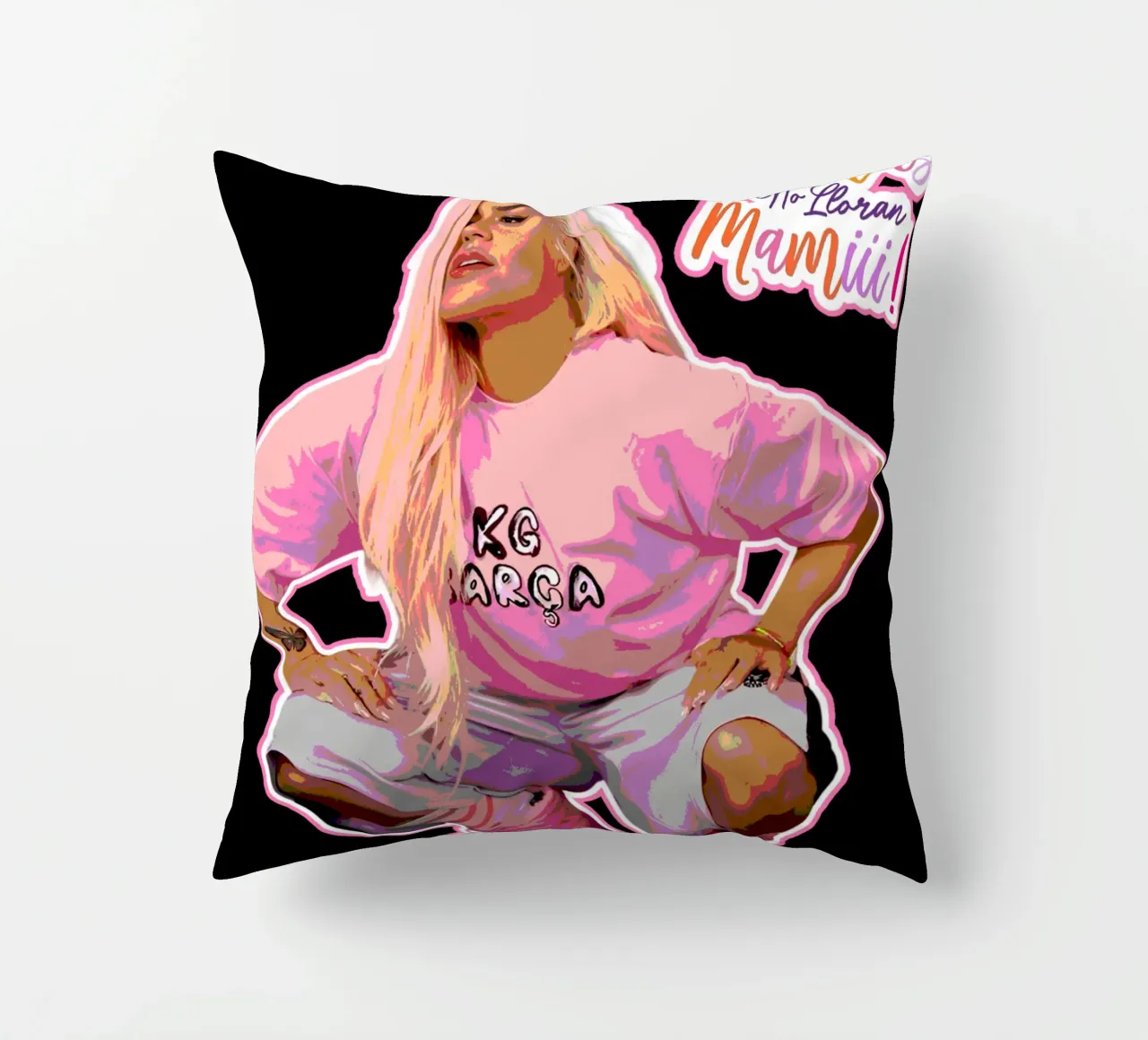 TSHIRT CANTANTE POP URBANO cuscino da junkiesdrips.std