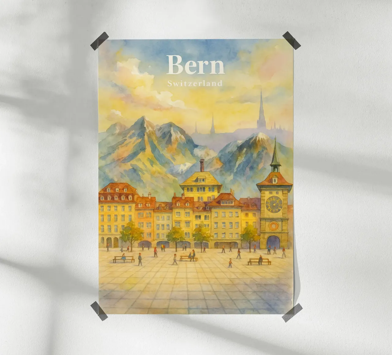 Bern, Schweiz Malerei Imagination Poster von onestar