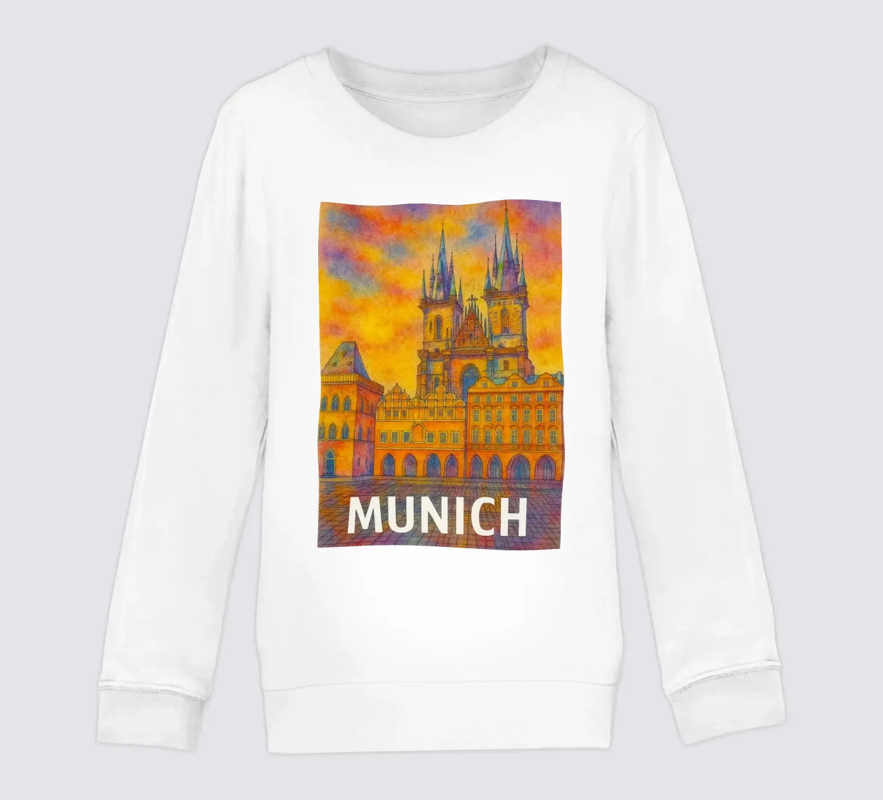 Munich Painting Imagination kids sweatshirt by onestar