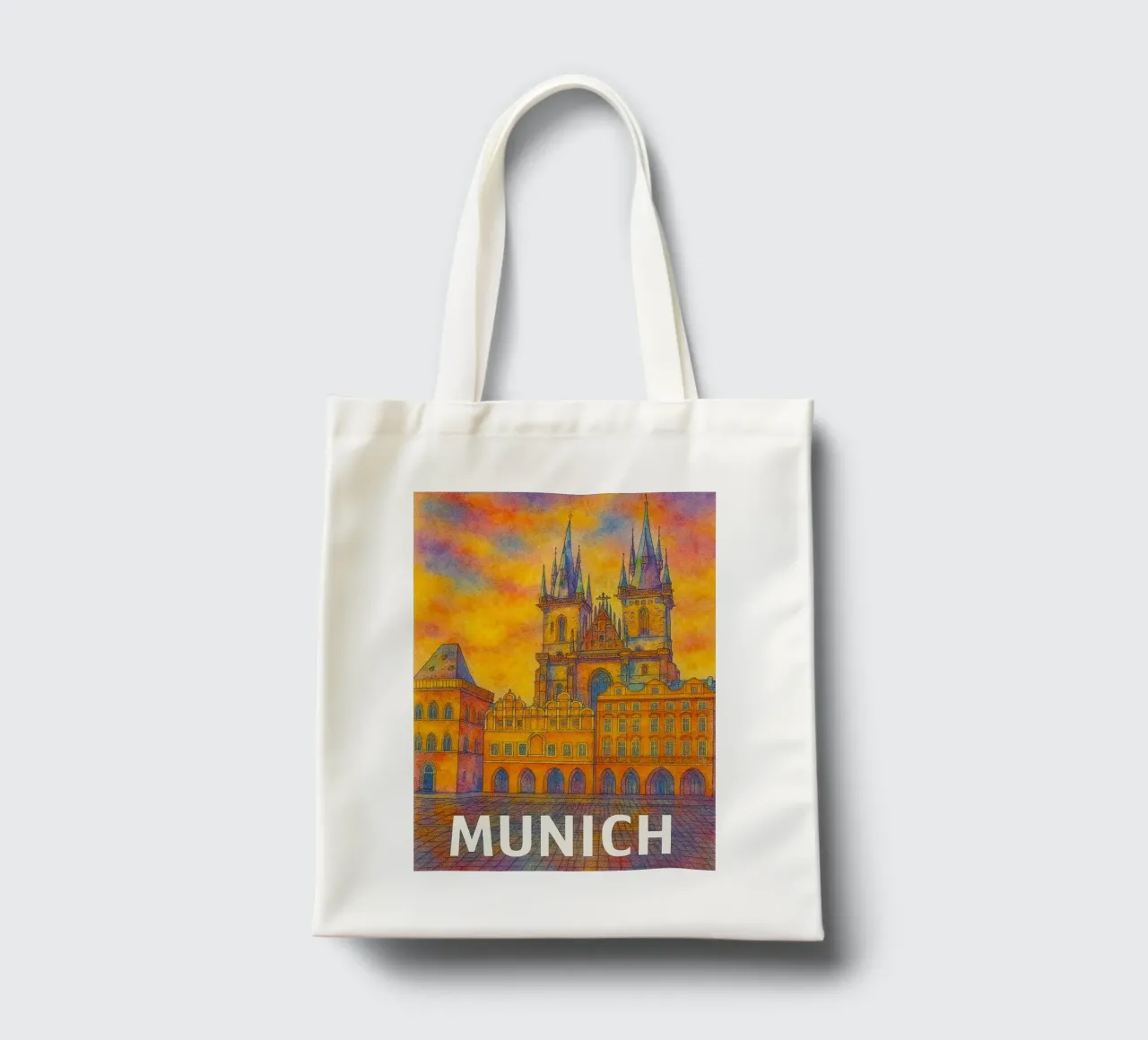 Munich Painting Imagination tote bag by onestar