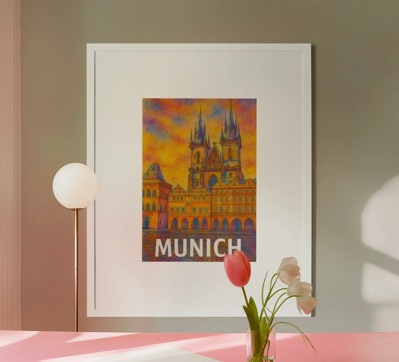 Monaco di Baviera Dipingere l'immaginazione poster da onestar