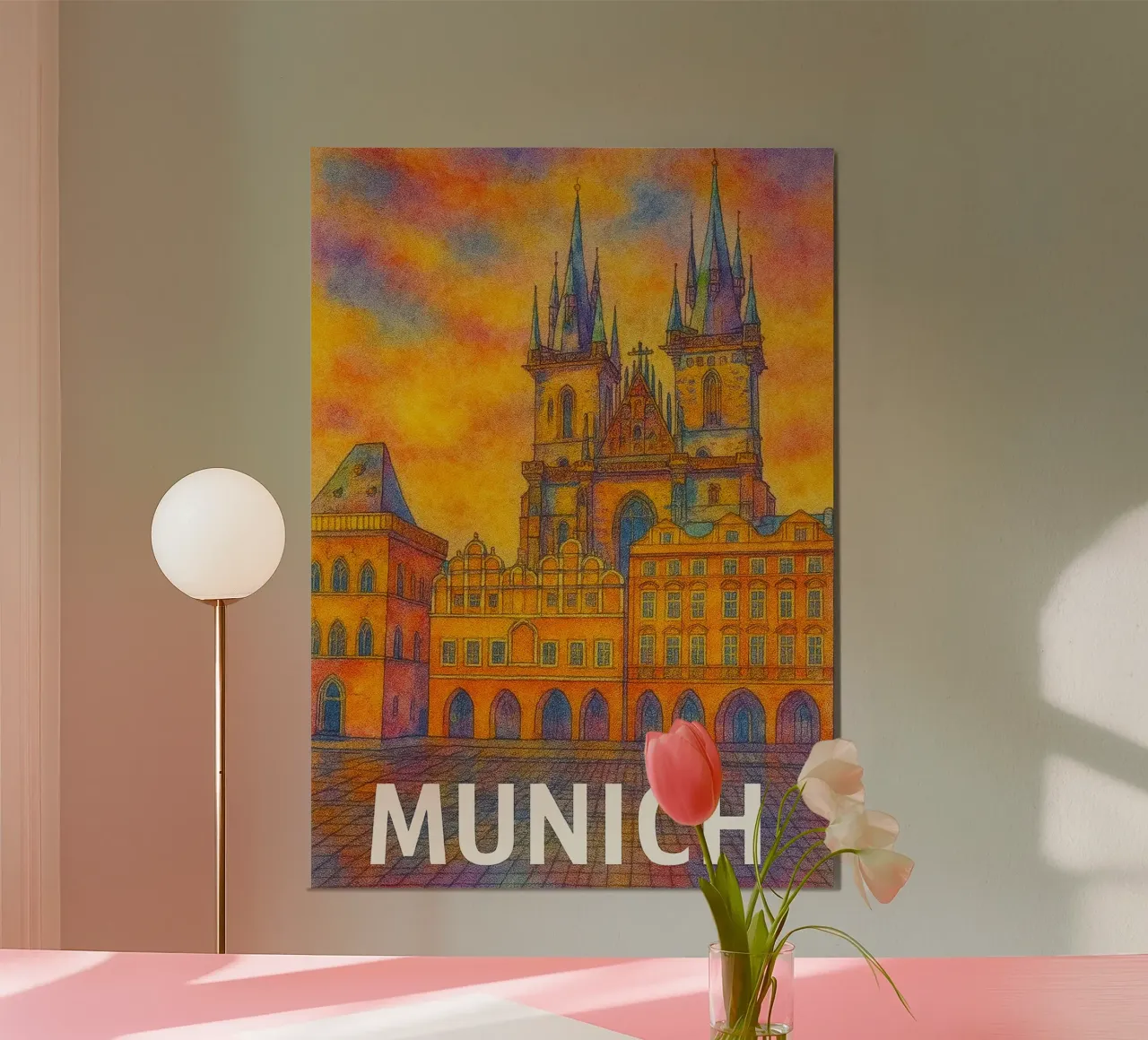 Monaco di Baviera Dipingere l'immaginazione poster da onestar