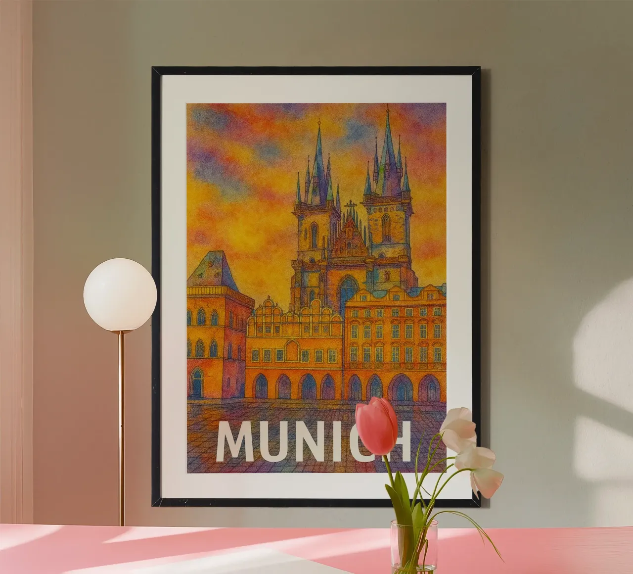 Monaco di Baviera Dipingere l'immaginazione poster da onestar