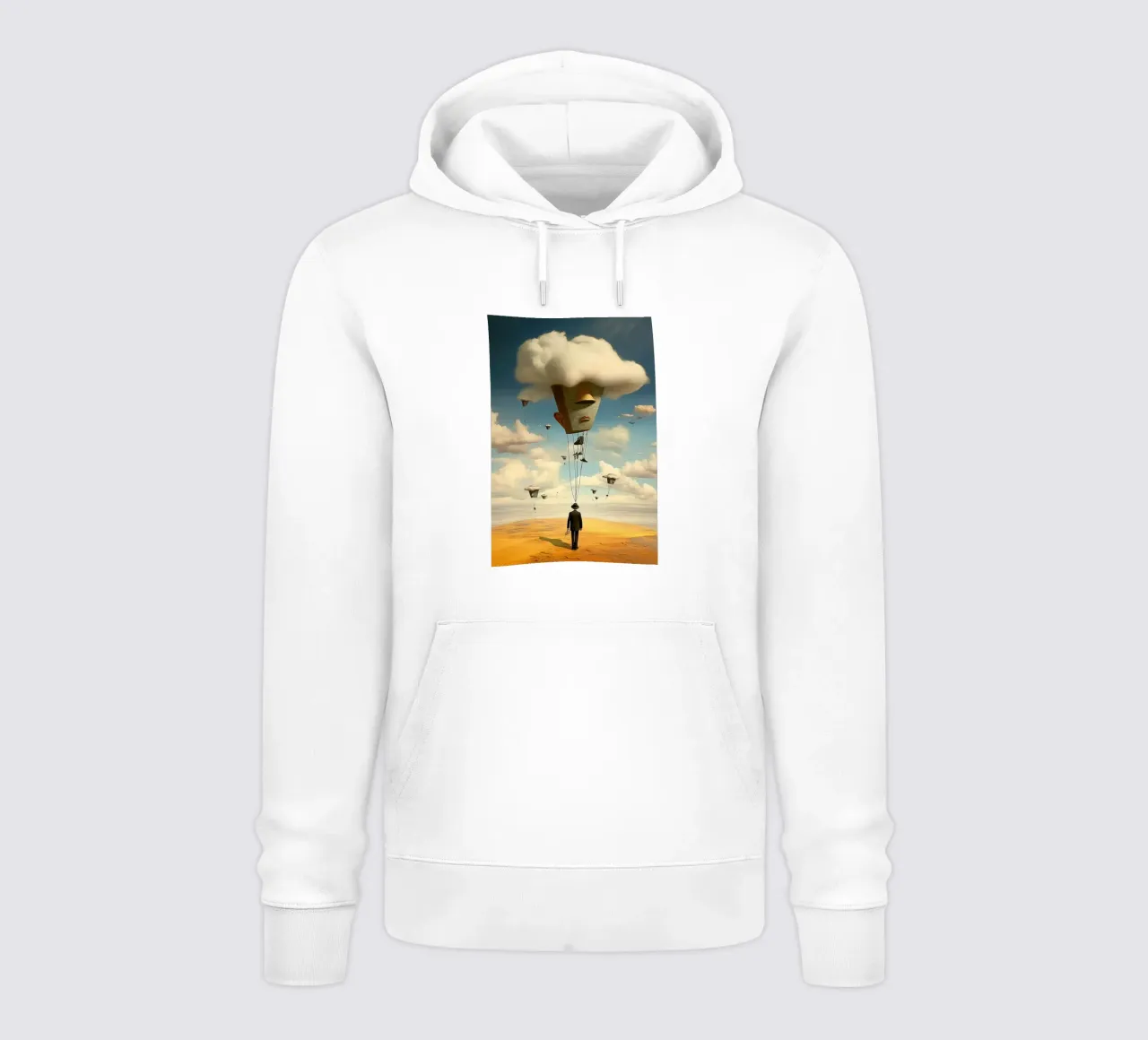 The Cloud of Thought felpa con cappuccio da LUCID LAYERS