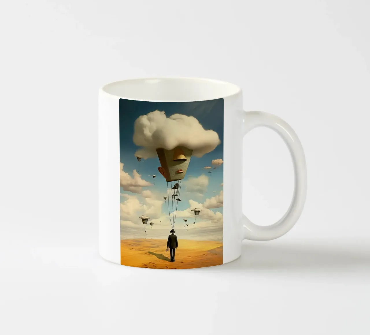 The Cloud of Thought tazza in ceramica da LUCID LAYERS