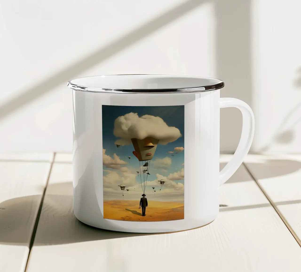 The Cloud of Thought tazza in smalto da LUCID LAYERS