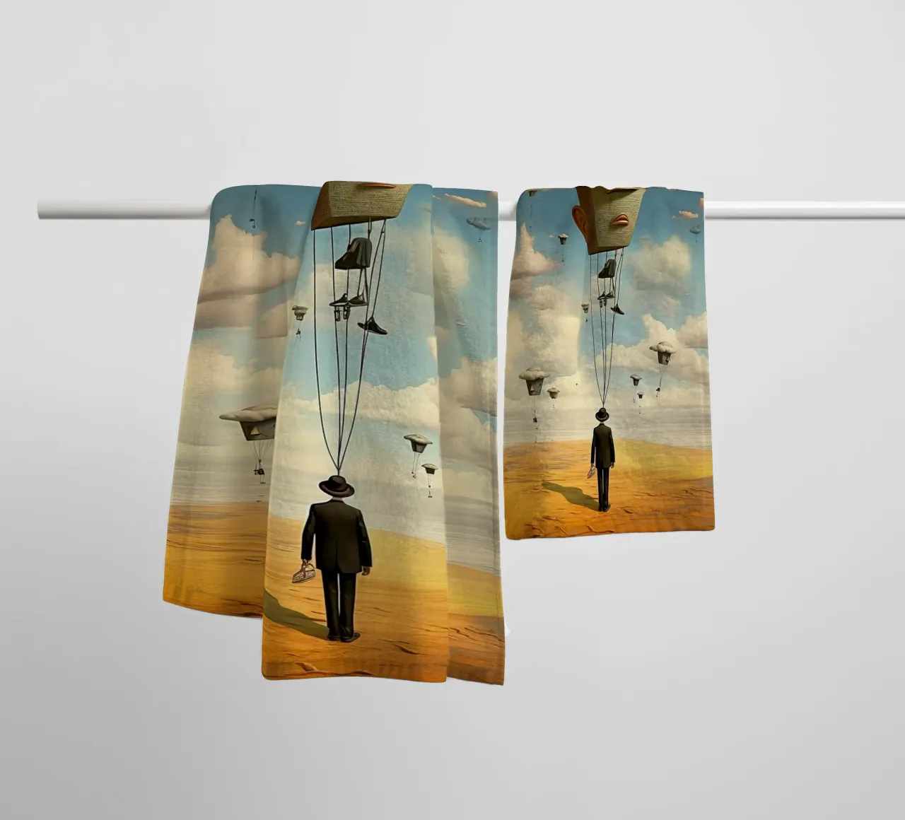 The Cloud of Thought asciugamano da bagno da LUCID LAYERS
