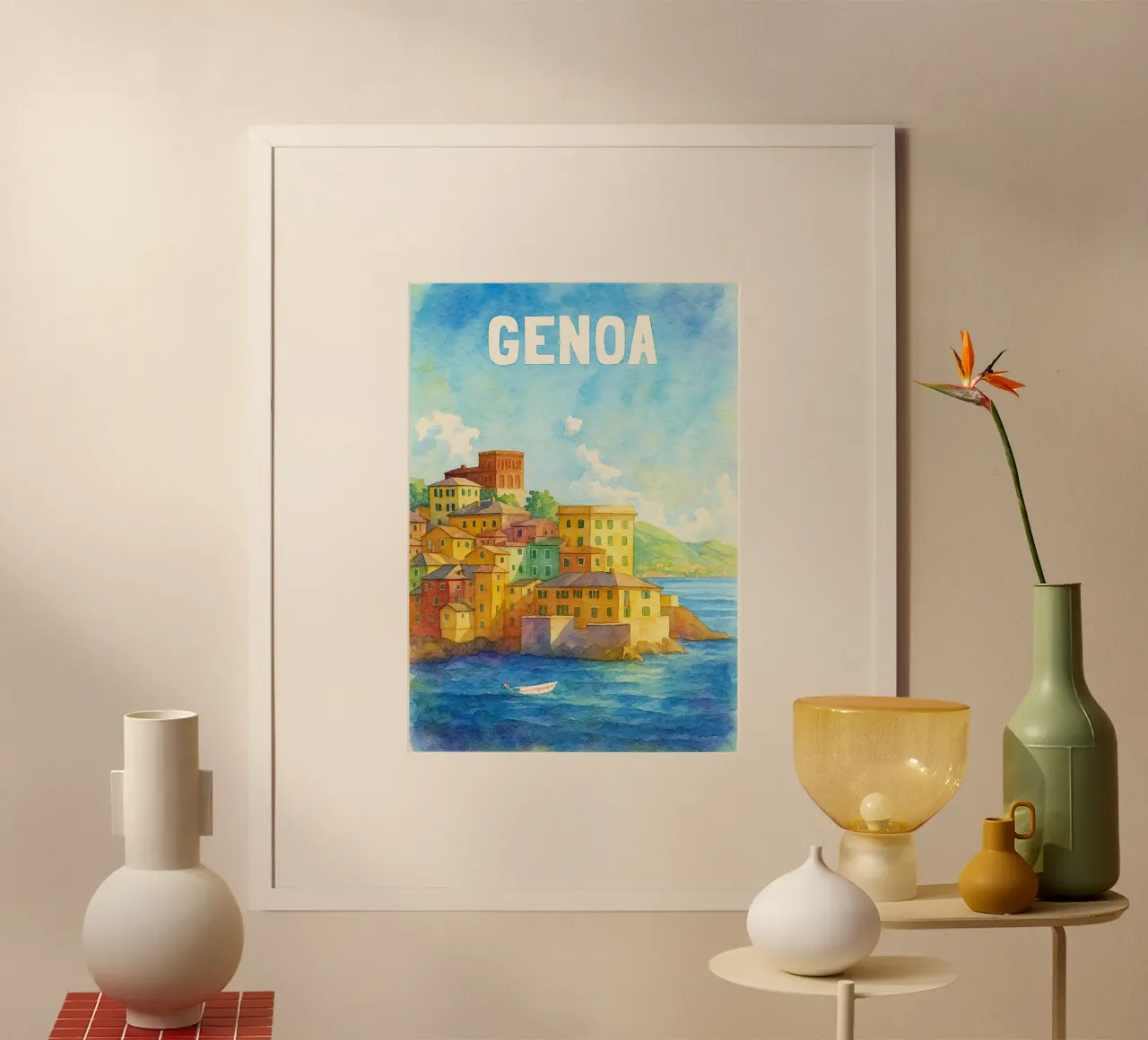 Genova dipinge l'immaginazione poster da onestar