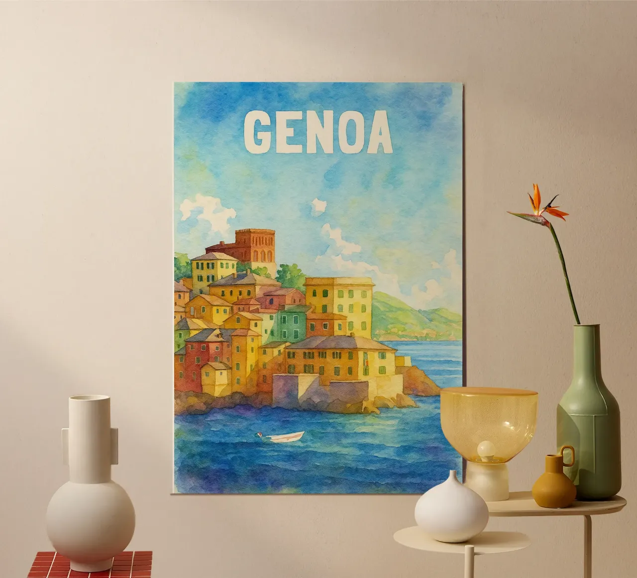 Genova dipinge l'immaginazione poster da onestar
