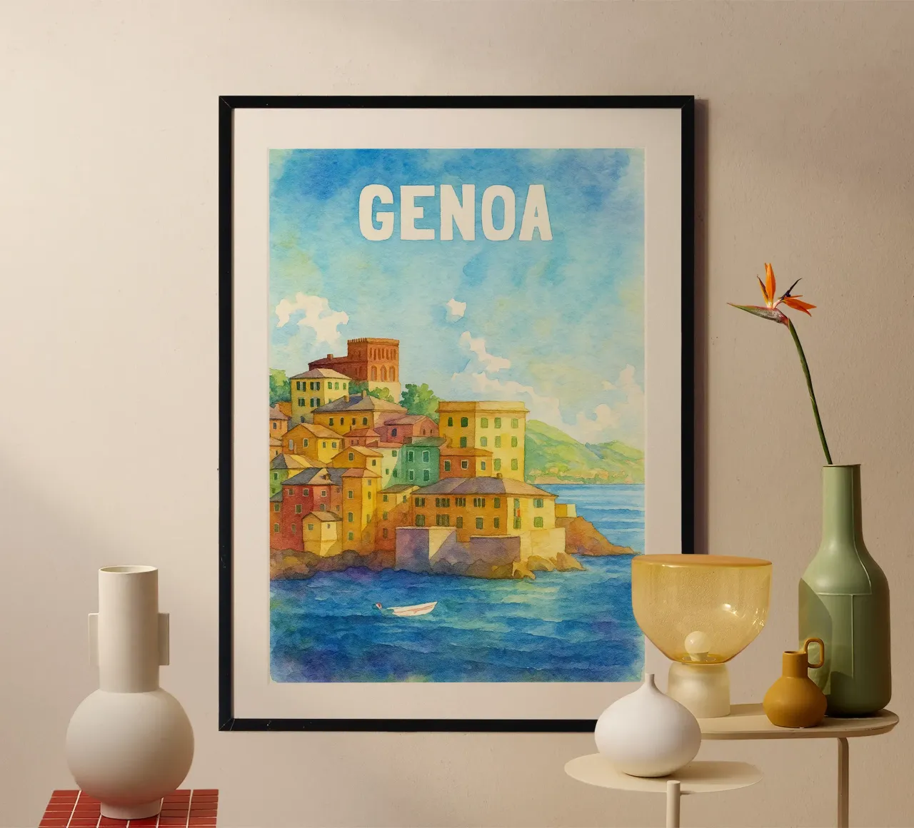 Genova dipinge l'immaginazione poster da onestar