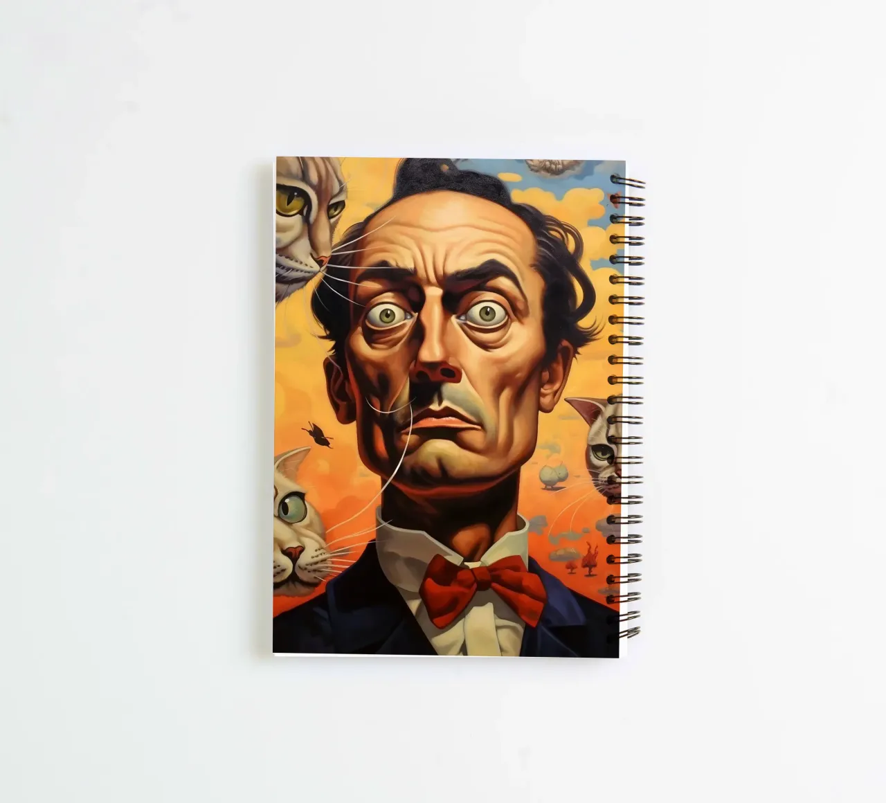 Dali’s Dream of Cats spiral notebook by LUCID LAYERS