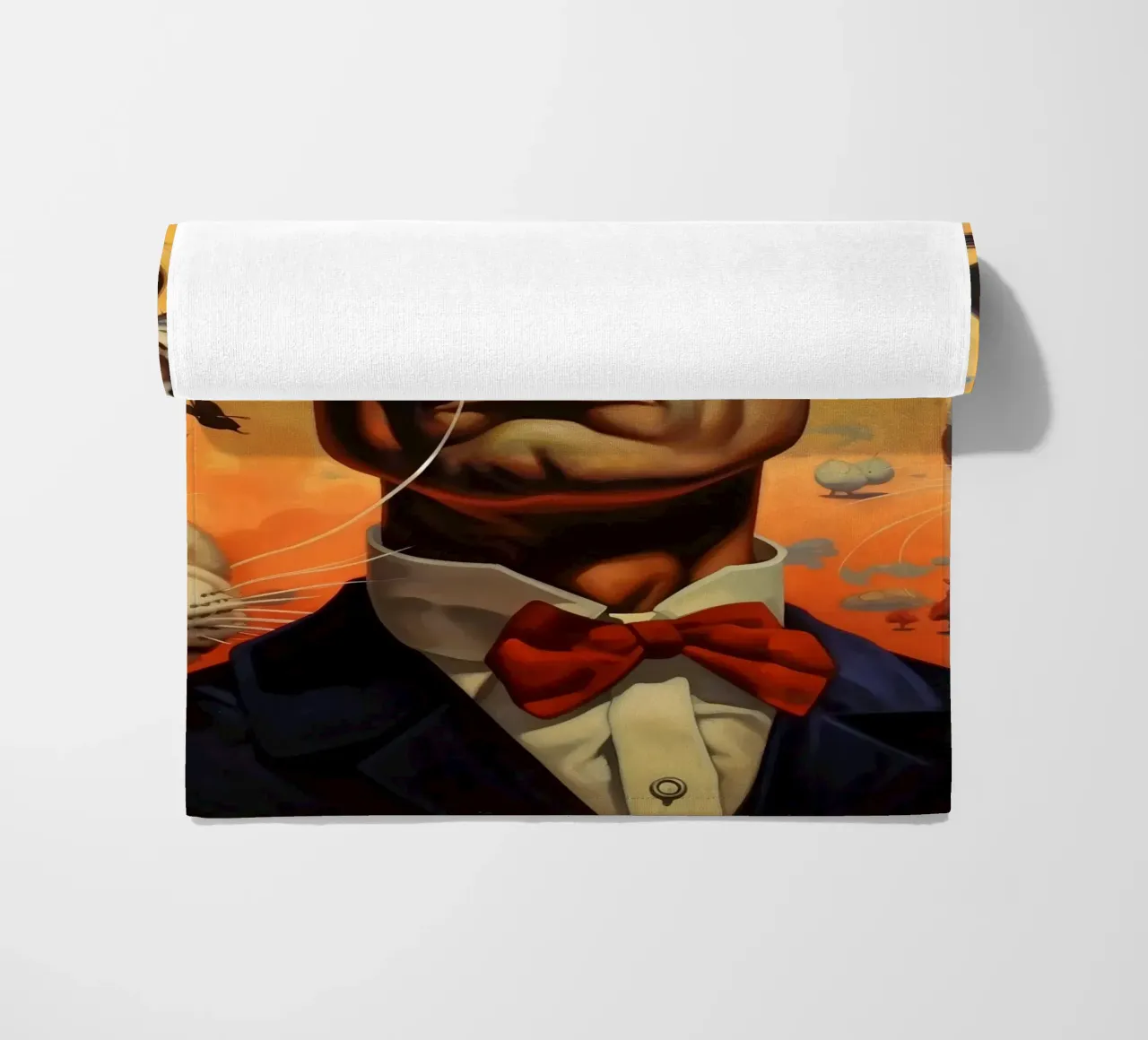 Dali’s Dream of Cats beach towel by LUCID LAYERS