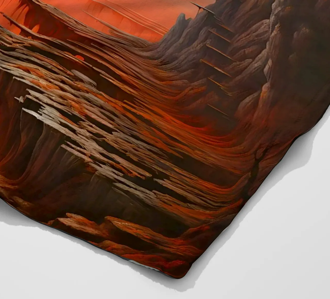 Tree of Thresholds fleece blanket by LUCID LAYERS
