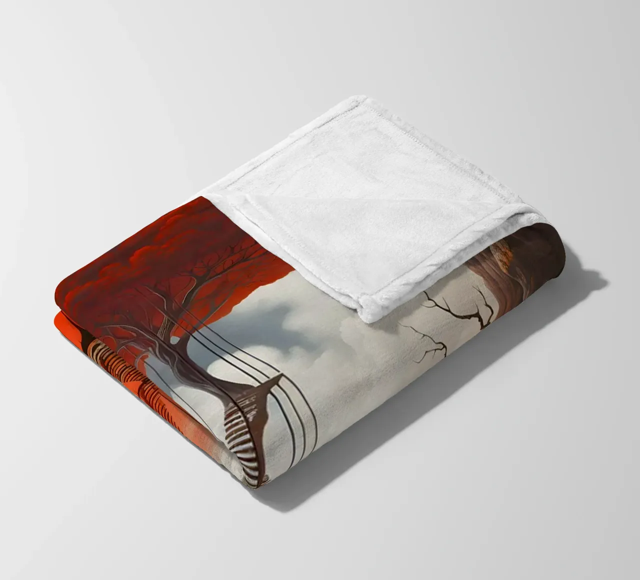 Tree of Thresholds fleece blanket by LUCID LAYERS