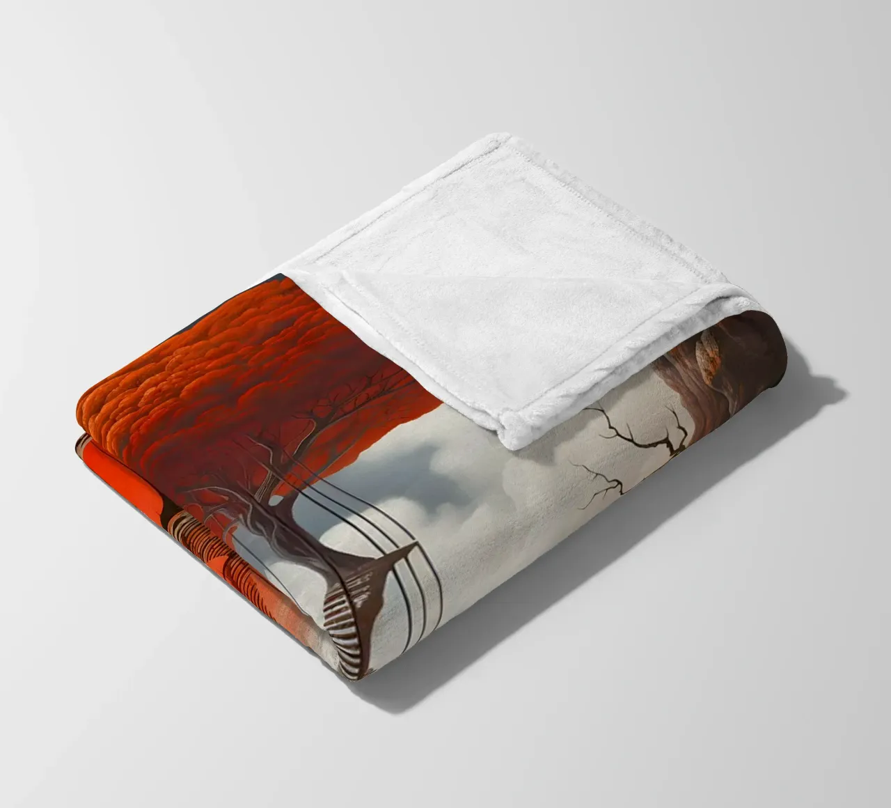 Tree of Thresholds fleece blanket by LUCID LAYERS