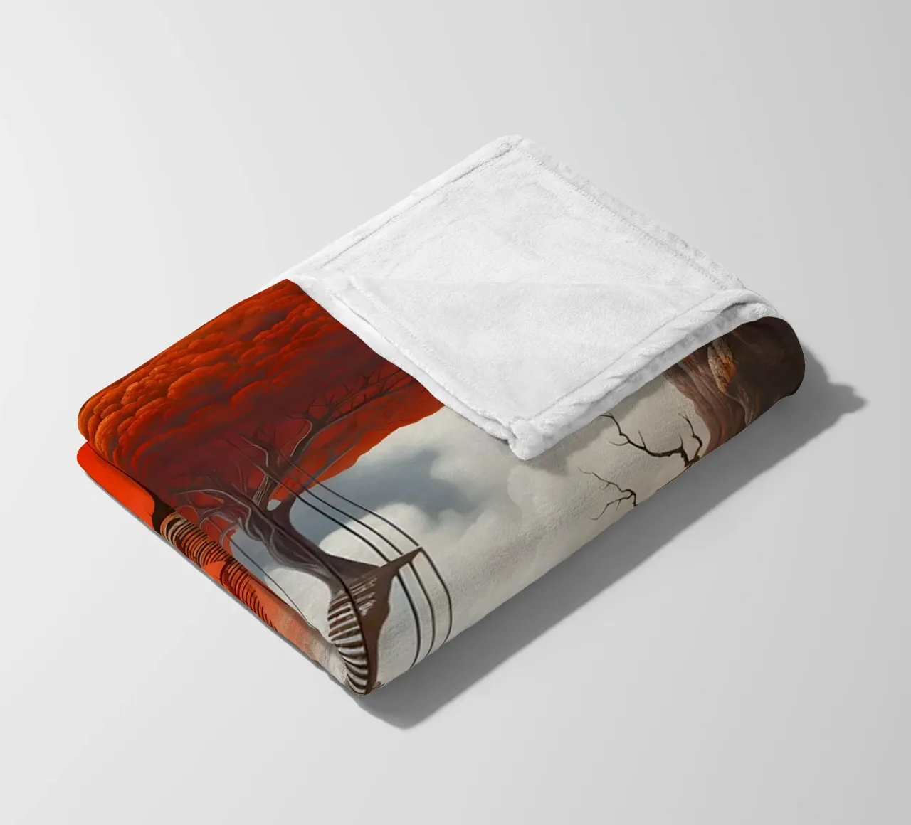 Tree of Thresholds fleece blanket by LUCID LAYERS