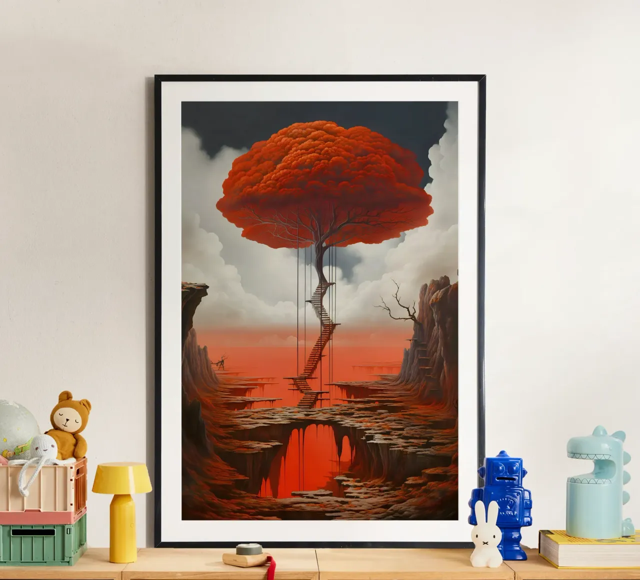 Albero delle soglie poster con telaio in plastica da LUCID LAYERS