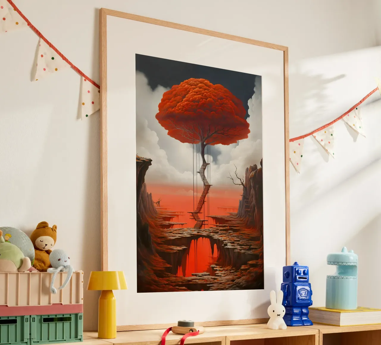 Albero delle soglie poster con telaio in plastica da LUCID LAYERS