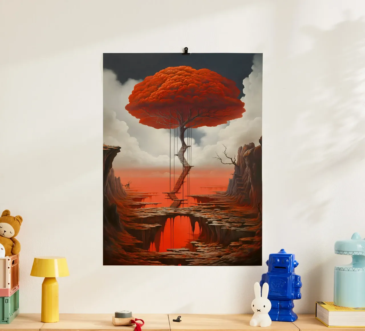 Albero delle soglie poster con telaio in plastica da LUCID LAYERS