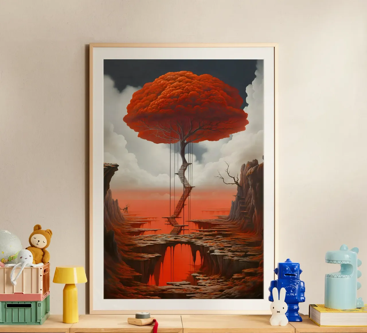 Albero delle soglie poster con telaio in plastica da LUCID LAYERS