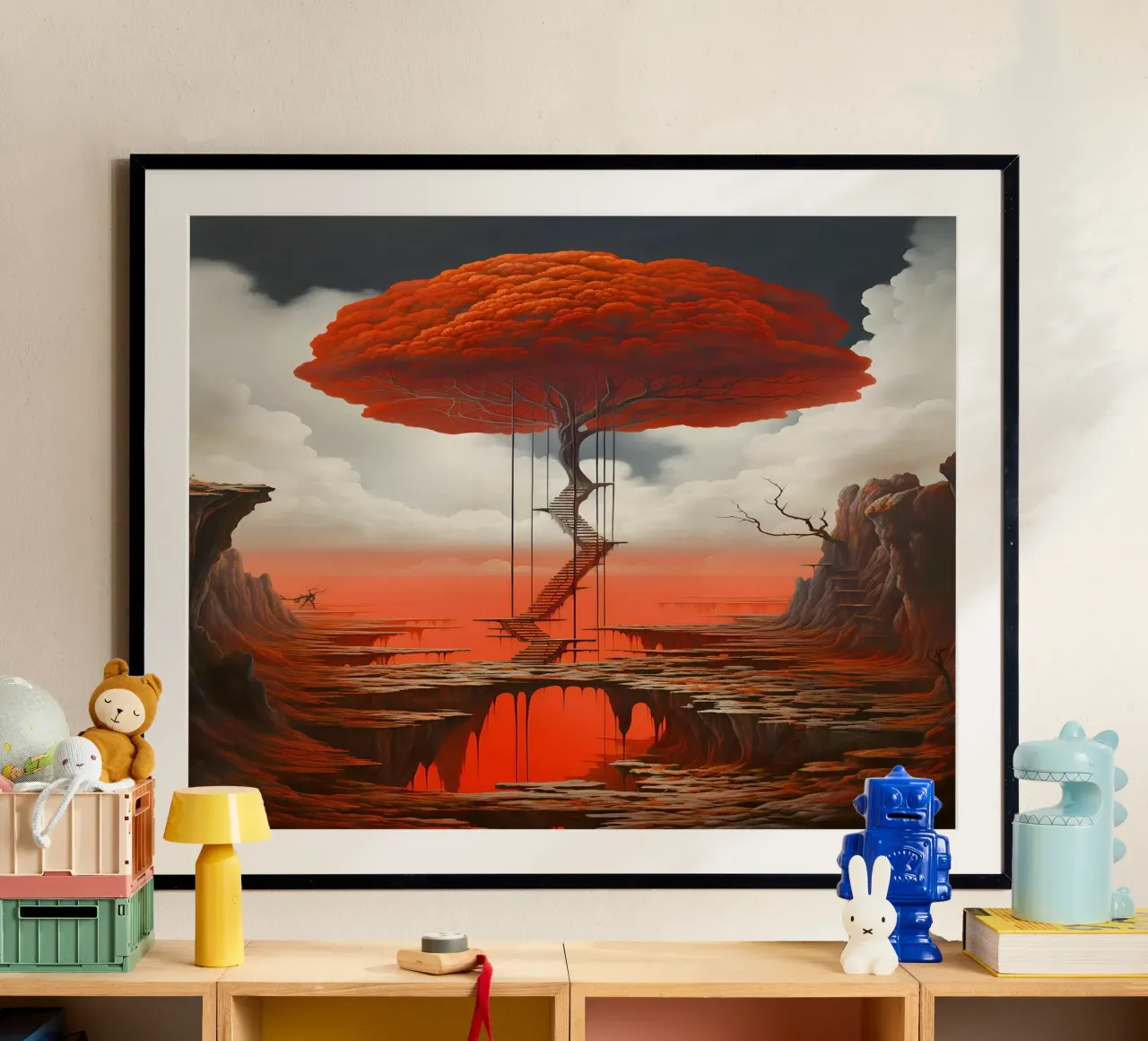 Albero delle soglie poster con telaio in plastica da LUCID LAYERS