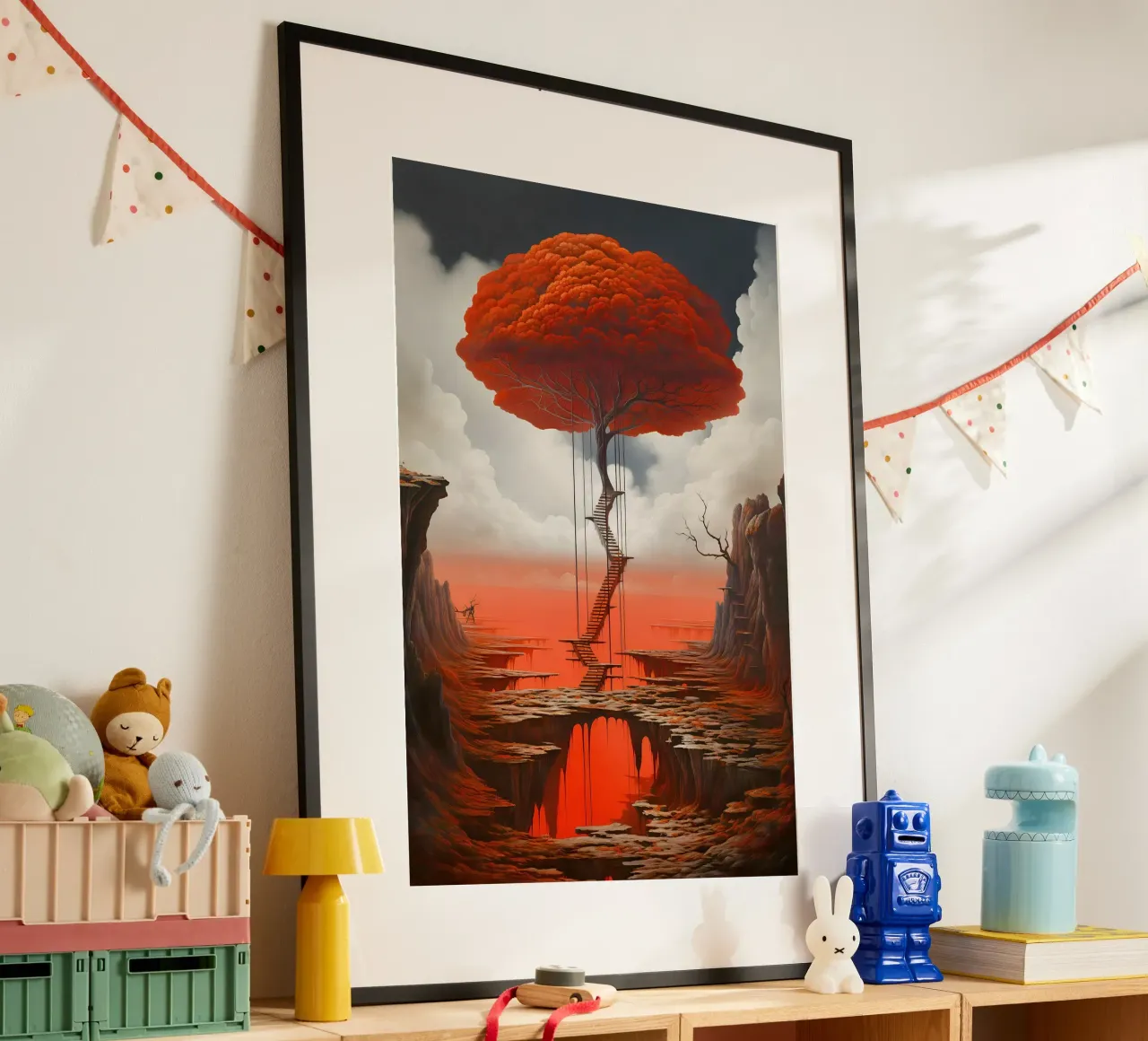 Albero delle soglie poster con telaio in plastica da LUCID LAYERS