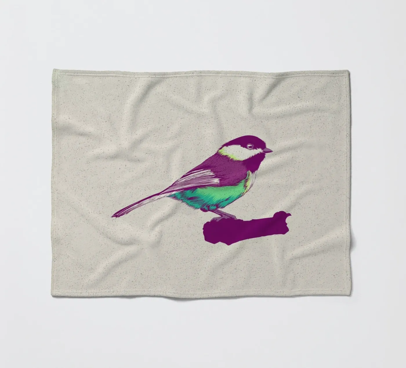 Bird 03 fleecedeken van Cranio Dsgn